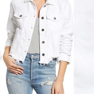 hidden white denim jacket